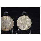 1922 And 1923 Peace Dollars Lot Of 3