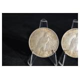 1922 And 1923 Peace Dollars Lot Of 3