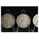 1922 And 1923 Peace Dollars Lot Of 3