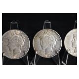 1922, 1923, 1924 Peace Dollars