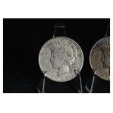 1922, 1924 Peace Dollar (Lot of 3)