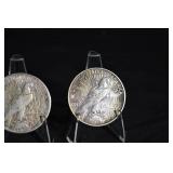 1922, 1924 Peace Dollar (Lot of 3)