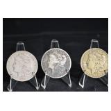 Morgan Silver Dollars (Lot of 3)