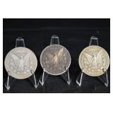 Morgan Silver Dollars (Lot of 3)