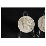 US Silver Dollar Coins - 1924, 1899, 1897 (Lot of 3)