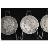 Morgan Silver Dollar Coins (Lot of 3)