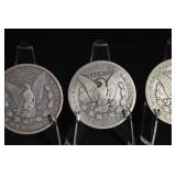 Morgan Silver Dollar Coins (Lot of 3)