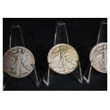 Walking Liberty Half Dollars - 3-Coin Set