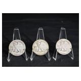 Walking Liberty Half Dollars - 3-Coin Set