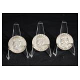 Franklin Half Dollars (Lot of 3)
