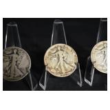 Walking Liberty Half Dollars - 3-Coin Assortment (1916-1947)
