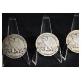 Walking Liberty Half Dollars - 3-Coin Assortment (1916-1947)