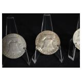 Franklin Half Dollar Lot Of 3