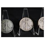 Walking Liberty Half Dollars - 3-Coin Set, USA