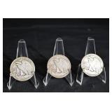 Walking Liberty Half Dollars (Lot of 3)