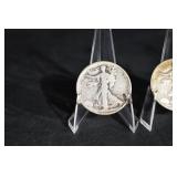 Walking Liberty Half Dollars - 3 Coins (1916-1947) US Silver