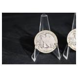 Walking Liberty Half Dollars - 3 Coins (1916-1947) US Silver