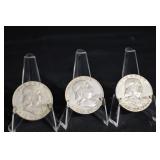 Franklin Half Dollars (Lot of 3)