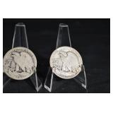 Walking Liberty Half Dollars (Lot of 3) - 1916-1947 US Silver Coins