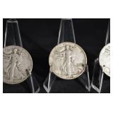 Walking Liberty Half Dollars - United States 50c Silver (Lot of 3)