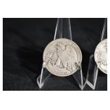 Walking Liberty Half Dollars - United States 50c Silver (Lot of 3)