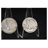 Walking Liberty Half Dollars - United States 50c Silver (Lot of 3)