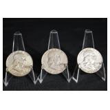 Benjamin Franklin Half Dollars (Lot of 3)