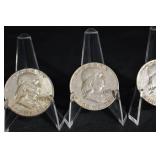 Benjamin Franklin Half Dollars (Lot of 3)