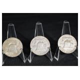 Benjamin Franklin Half Dollars (Lot of 3)