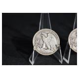 Walking Liberty Half Dollar - 3 Coins - United States 50-Cent Silver
