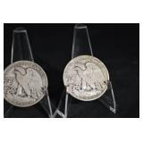 Walking Liberty Half Dollar - 3 Coins - United States 50-Cent Silver