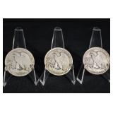 Walking Liberty Half Dollar (Lot of 3)