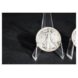 Walking Liberty Half Dollars - 3 Coins