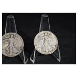 Walking Liberty Half Dollars - 1937 (Lot of 3)