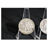 Walking Liberty Half Dollars - 1937 (Lot of 3)