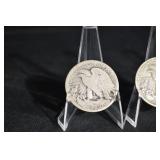 Walking Liberty Half Dollar Coins (Lot of 3)