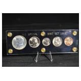 U.S. Special Mint Set 1966 SMS - 5 Coin Kennedy Half Dollar, Dime, Nickel, Quarter, Cent
