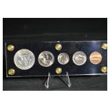 U.S. Special Mint Set 1966 SMS - 5 Coin Kennedy Half Dollar, Dime, Nickel, Quarter, Cent
