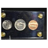 U.S. Special Mint Set 1966 SMS - 5 Coin Kennedy Half Dollar, Dime, Nickel, Quarter, Cent
