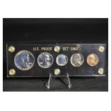 1960 U.S. Proof Set - 5 Coins in Acrylic Display Case