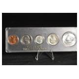 Union State Bank Monona IA - 1964 Five-Coin Set (Cent/Nickel/Dime/Quarter/Half)
