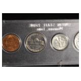 Union State Bank Monona IA - 1964 Five-Coin Set (Cent/Nickel/Dime/Quarter/Half)