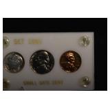 U.S. Proof Set 1960 - Small Date Lincoln Cent - 5 Coin Display Set