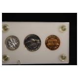 U.S. Proof Set 1960 - Small Date Lincoln Cent - 5 Coin Display Set