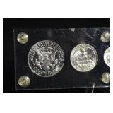 1964 U.S. Proof Set in Acrylic Display - Cent, Nickel, Dime, Quarter, Half Dollar