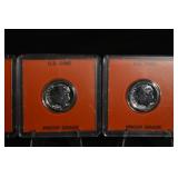 1961 Roosevelt Dime Proof Grade - 5 Coins in Orange Holders