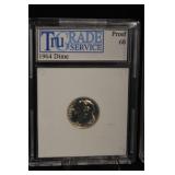 Roosevelt Dime Proof Set 1962, 1963, 1964 - TruTrade Service Graded 67/68