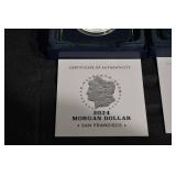 2024 Morgan Dollar (San Francisco) & 2024 Peace Dollar (San Francisco) - 999 Fine Silver