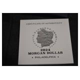 Morgan Dollar 2024 - Philadelphia Mint - Uncirculated 99.9% Silver $1 Coin