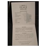 United States Mint 2023 Peace Dollar Proof - 1 oz 99.9% Silver - San Francisco (S)